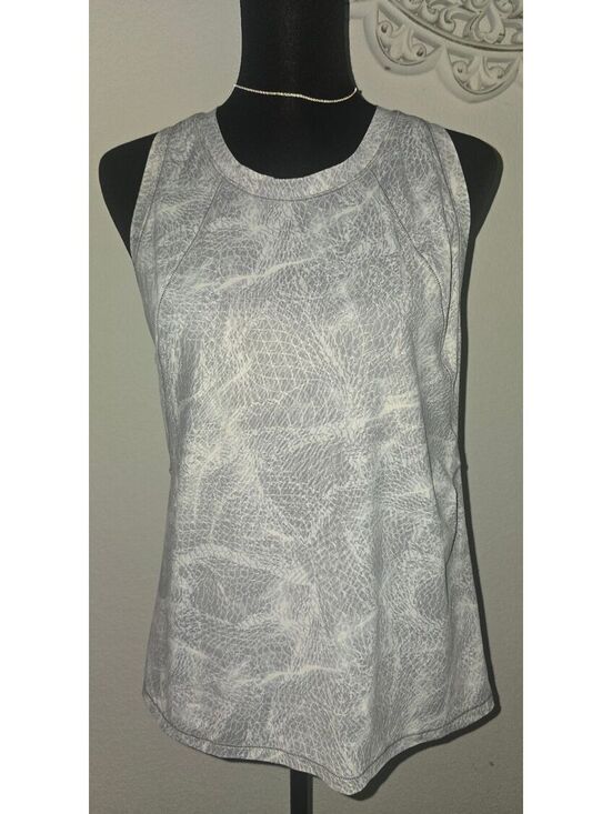 all in motion Tops - All in Motion Women's Medium Gray Patterned Athletic Tank Top